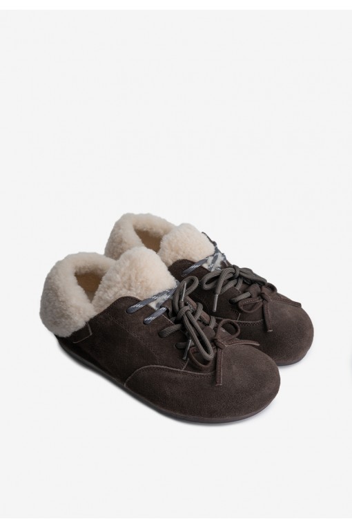 Кеди з хутром жіночі Fidelitti
