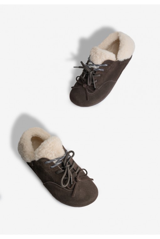 Кеди з хутром жіночі Fidelitti