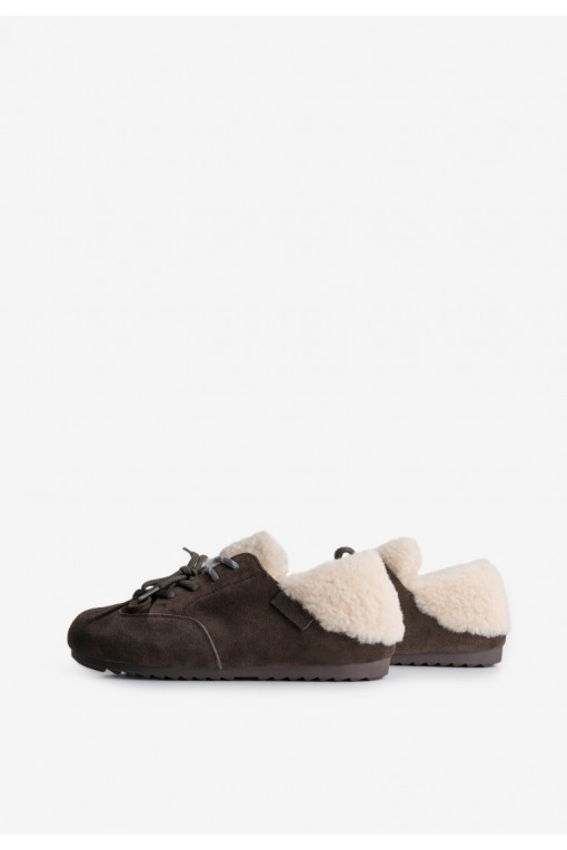 Кеди з хутром жіночі Fidelitti