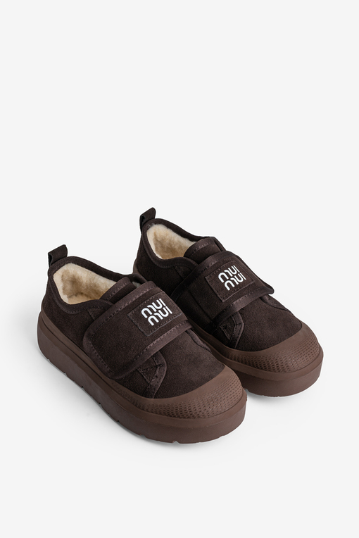 Кеди з хутром жіночі Fidelitti