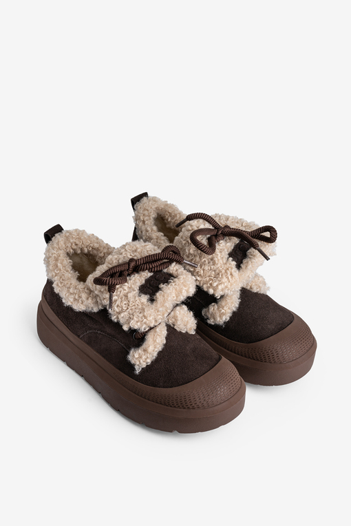 Кеди з хутром жіночі Fidelitti