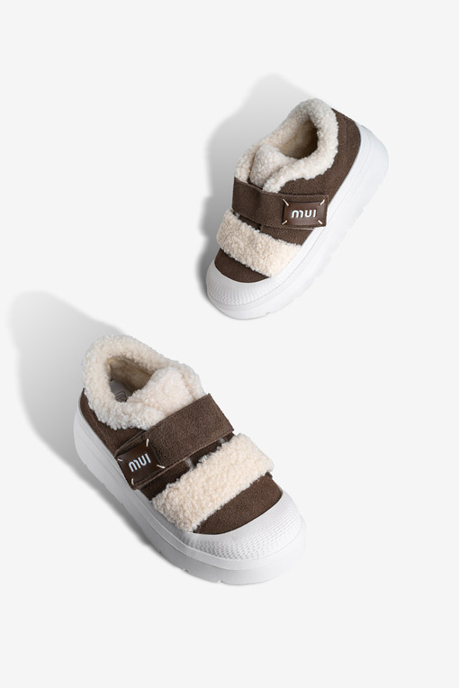 Кеди з хутром жіночі Fidelitti