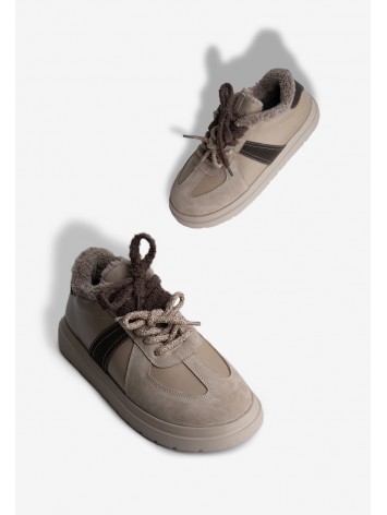 Кеди з хутром жіночі Fidelitti