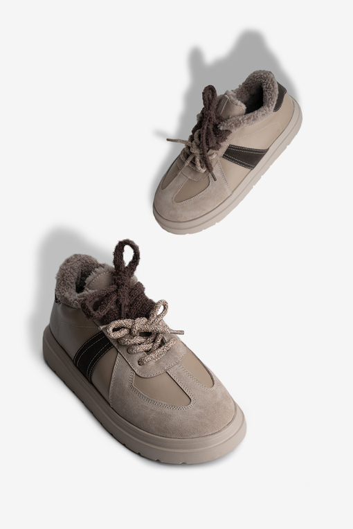 Кеди з хутром жіночі Fidelitti