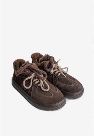 Кеди з хутром жіночі