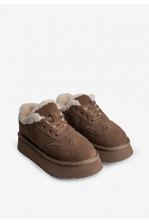 Кеди з хутром жіночі Fidelitti