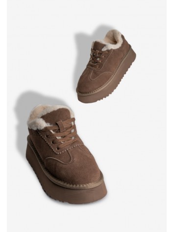 Кеди з хутром жіночі Fidelitti