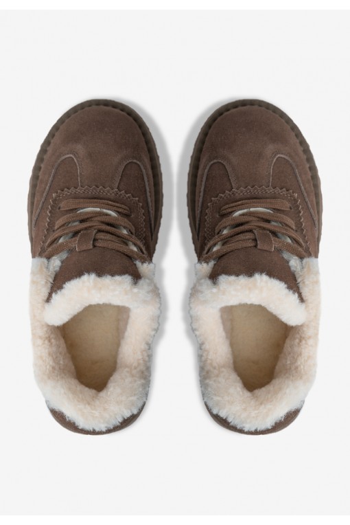 Кеди з хутром жіночі Fidelitti