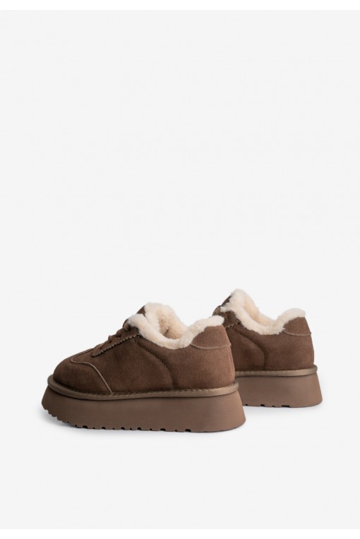 Кеди з хутром жіночі Fidelitti