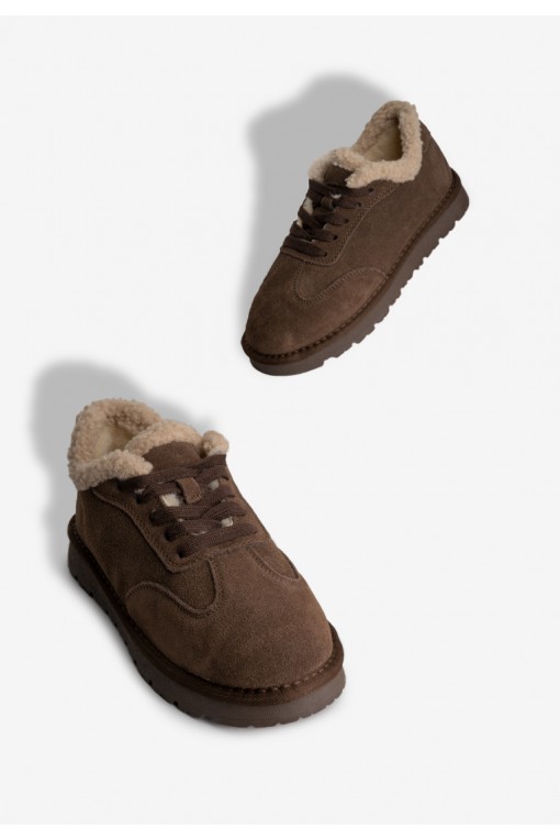 Кеди з хутром жіночі Fidelitti