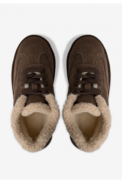 Кеди з хутром жіночі Fidelitti