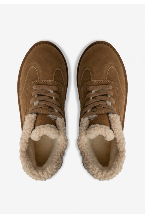 Кеди з хутром жіночі Fidelitti