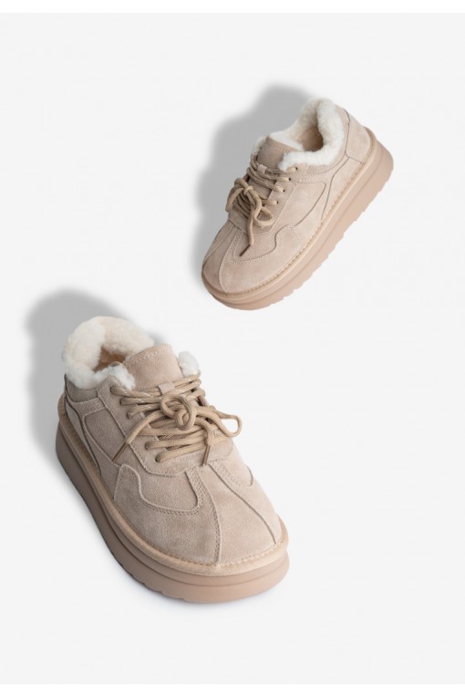 Кеди з хутром жіночі Fidelitti