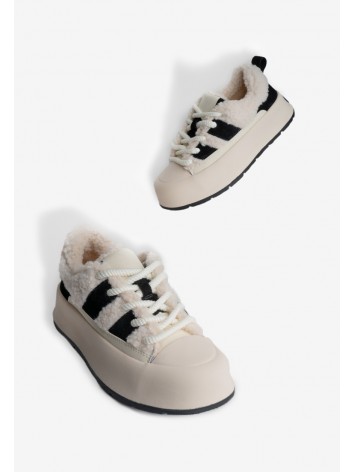 Кеди з хутром жіночі Fidelitti
