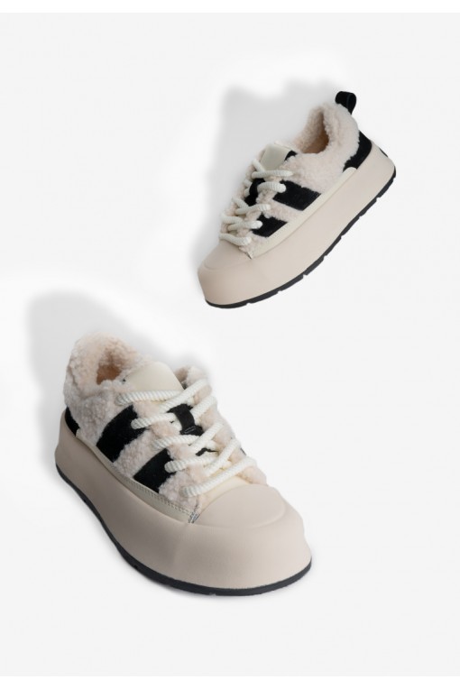 Кеди з хутром жіночі Fidelitti