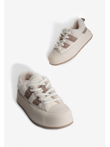 Кеди з хутром жіночі Fidelitti
