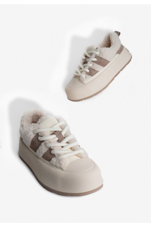 Кеди з хутром жіночі Fidelitti
