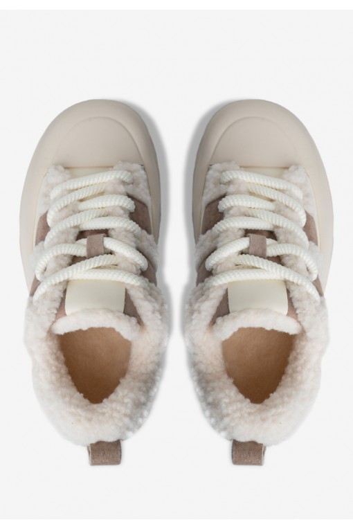 Кеди з хутром жіночі Fidelitti