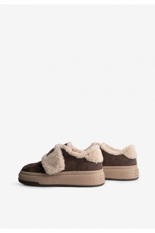 Кеди з хутром жіночі Fidelitti