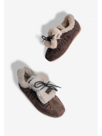 Кеди з хутром жіночі Fidelitti