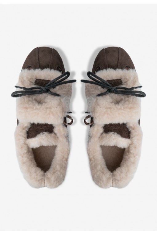 Кеди з хутром жіночі Fidelitti