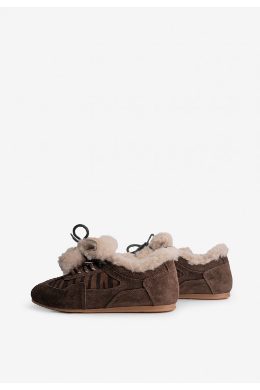 Кеди з хутром жіночі Fidelitti