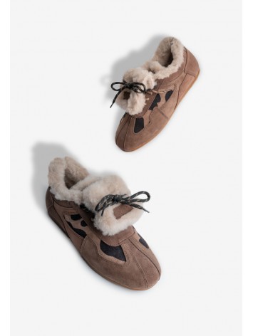 Кеди з хутром жіночі Fidelitti