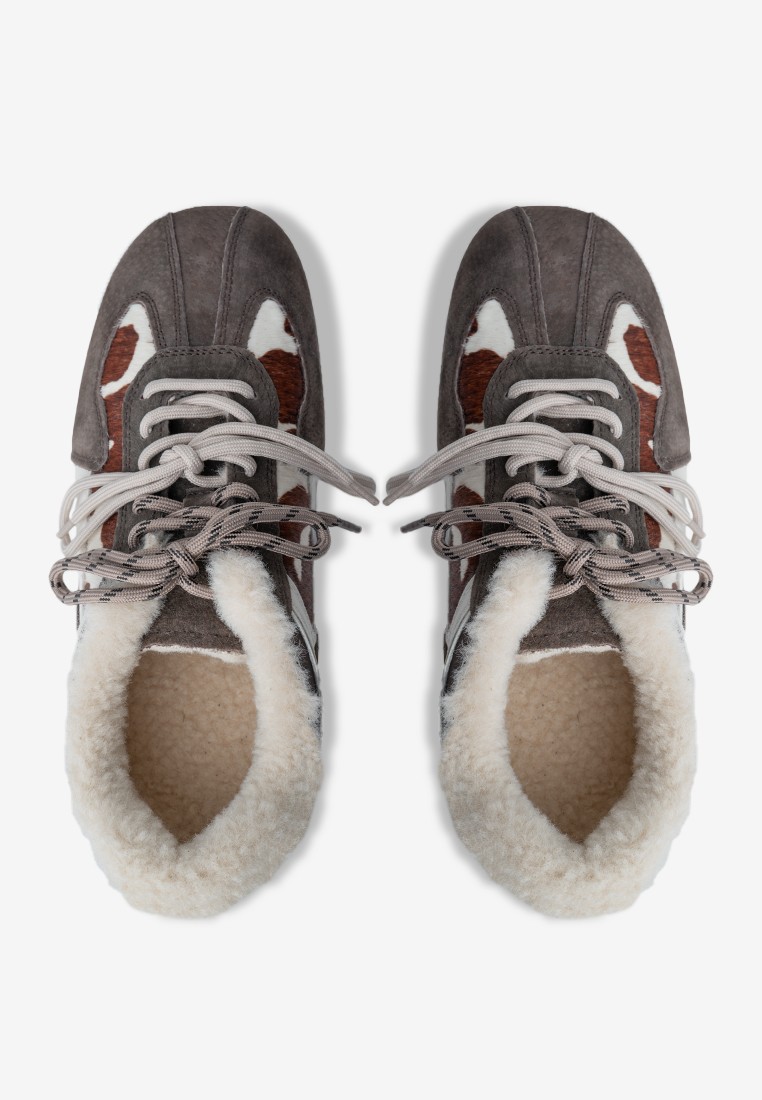 Кеди замшеві зимові