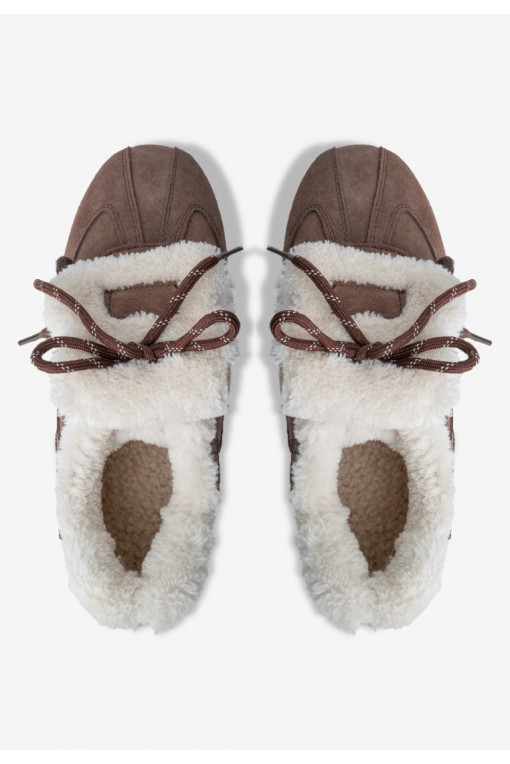 Кеди з хутром жіночі Fidelitti