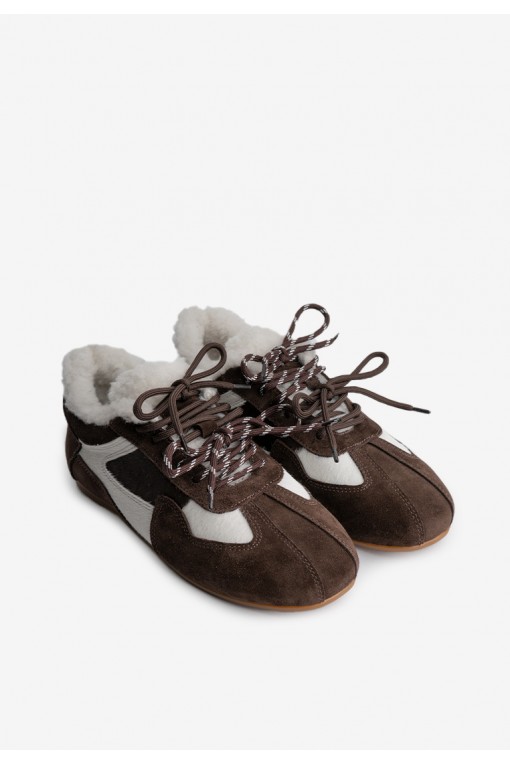 Кеди з хутром жіночі Fidelitti