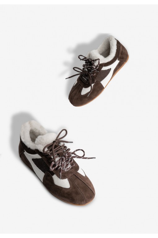 Кеди з хутром жіночі Fidelitti