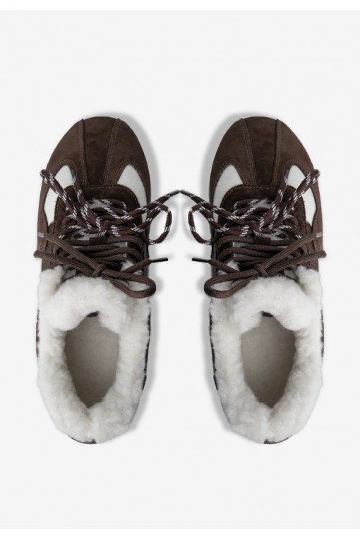 Кеди з хутром жіночі Fidelitti