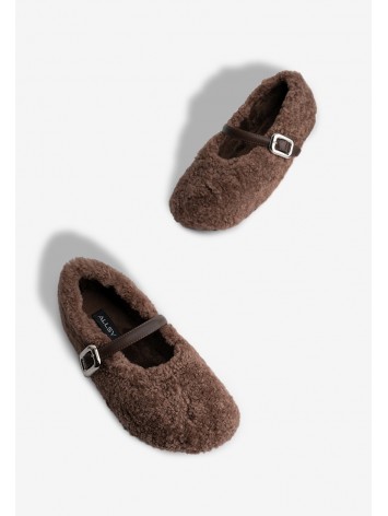 Балетки з хутром жіночі Fidelitti