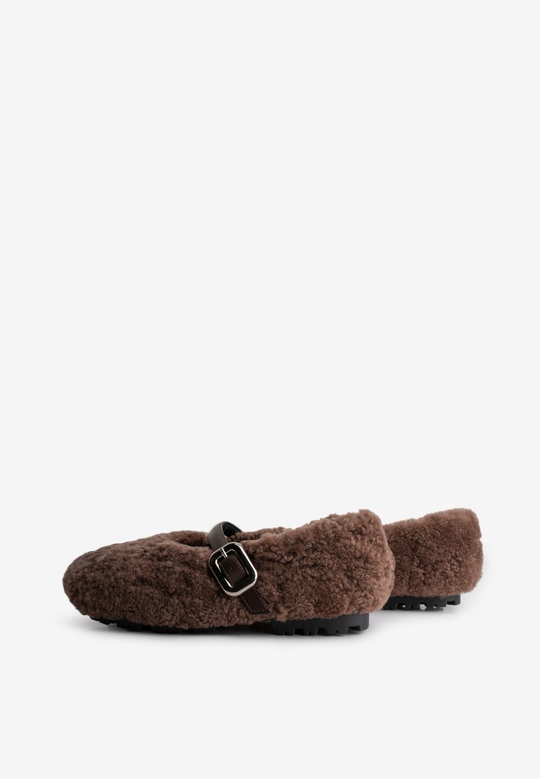 Балетки з хутром жіночі