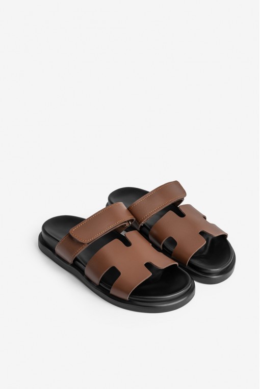 Шльопанці шкіряні жіночі Fidelitti