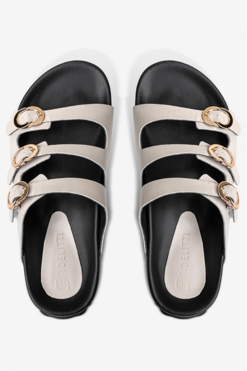 Шльопанці шкіряні жіночі Fidelitti