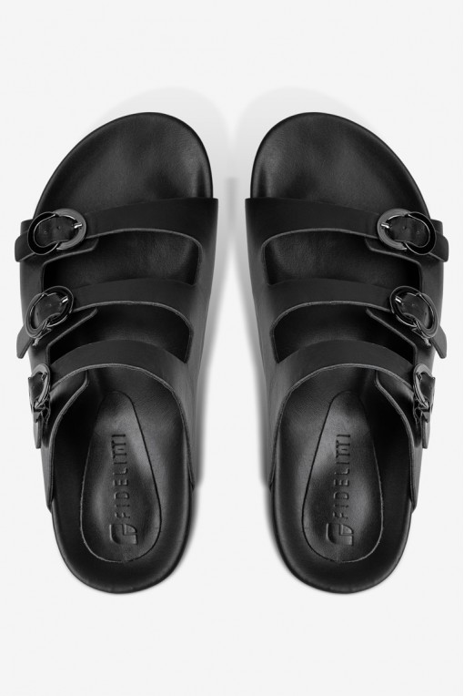 Шльопанці шкіряні жіночі Fidelitti