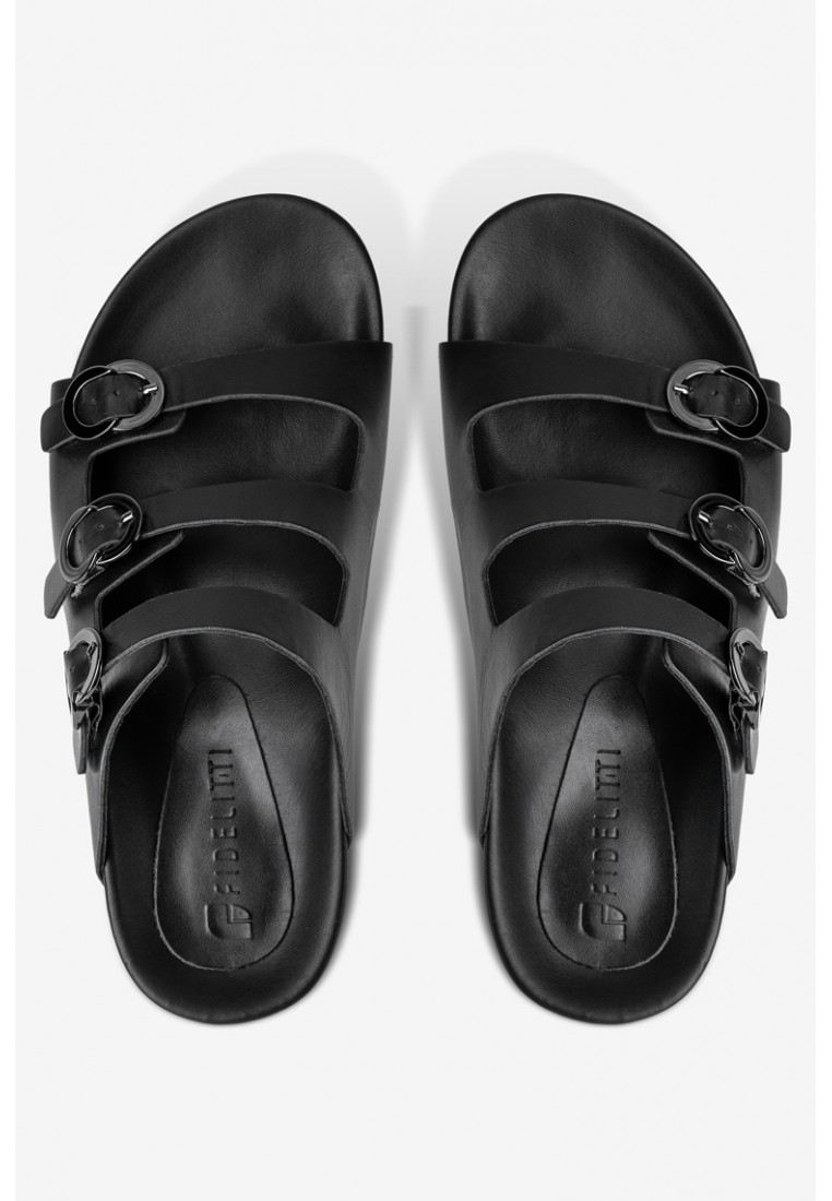 Шльопанці шкіряні жіночі