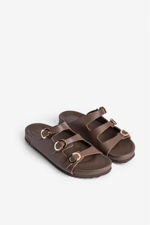 Шльопанці шкіряні жіночі Fidelitti