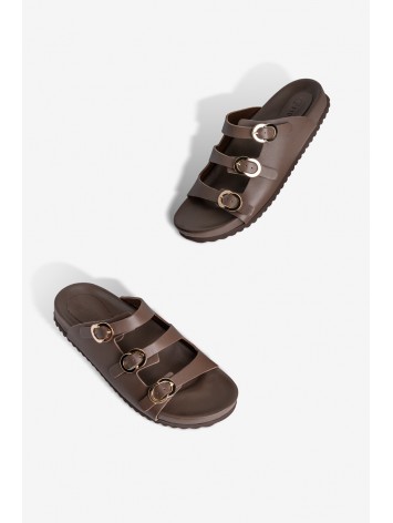 Шльопанці шкіряні жіночі Fidelitti