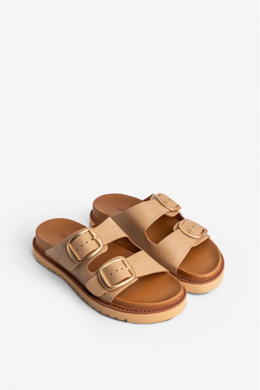 Шльопанці шкіряні жіночі Fidelitti