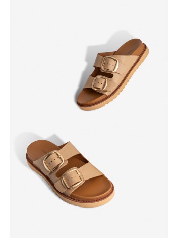 Шльопанці шкіряні жіночі Fidelitti