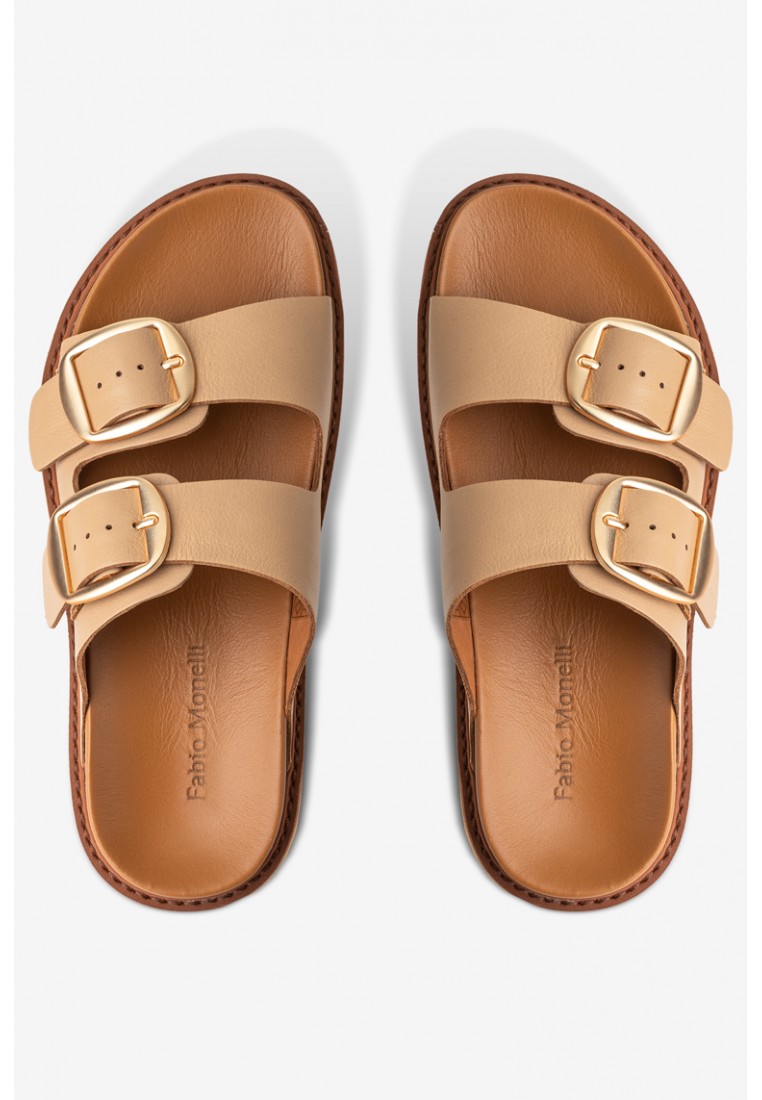 Шльопанці шкіряні жіночі