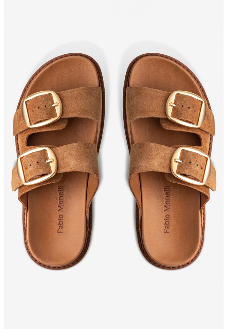 Шльопанці шкіряні жіночі