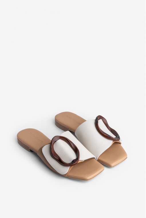 Шльопанці шкіряні жіночі Fidelitti