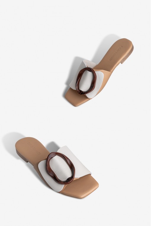 Шльопанці шкіряні жіночі Fidelitti