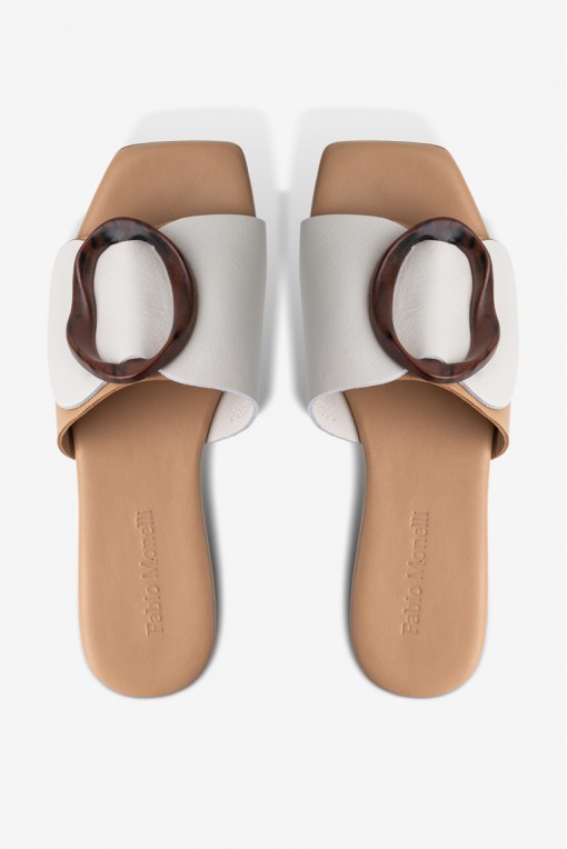 Шльопанці шкіряні жіночі Fidelitti