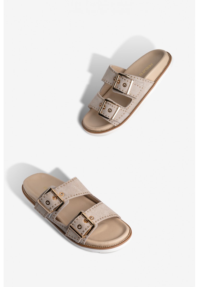 Шльопанці шкіряні жіночі