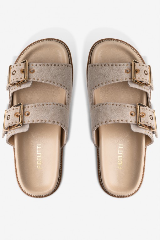 Шльопанці шкіряні жіночі Fidelitti