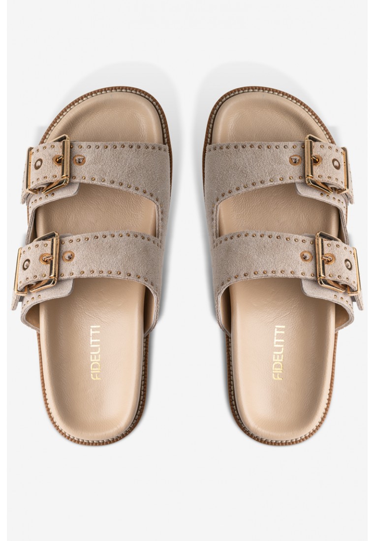 Шльопанці шкіряні жіночі